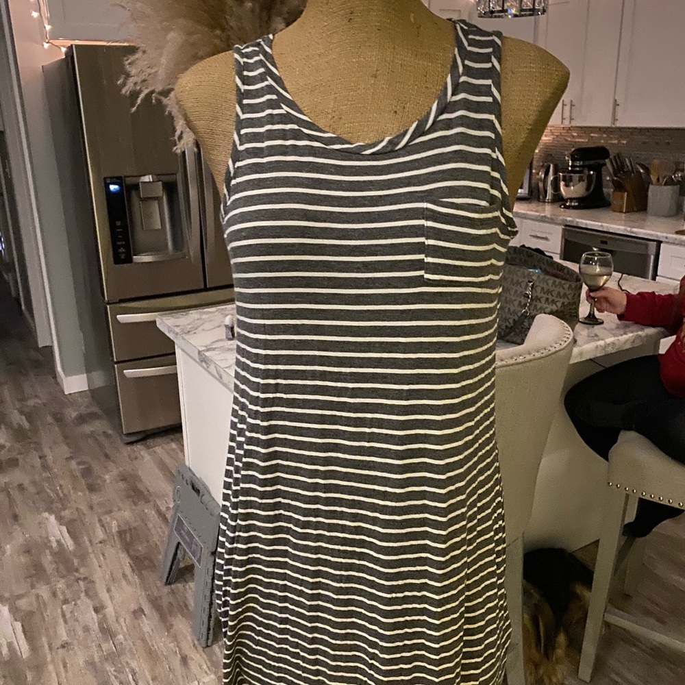 Striped tank dress